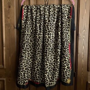 Leopard Print Women's Square Scarf